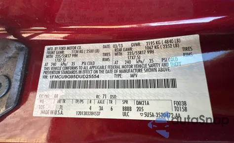 1FMCU9G95DUD25554